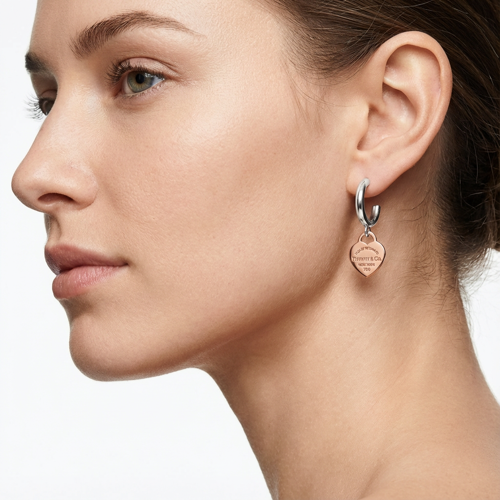 Étoile Heart Küpe (İthal Kutulu Model)