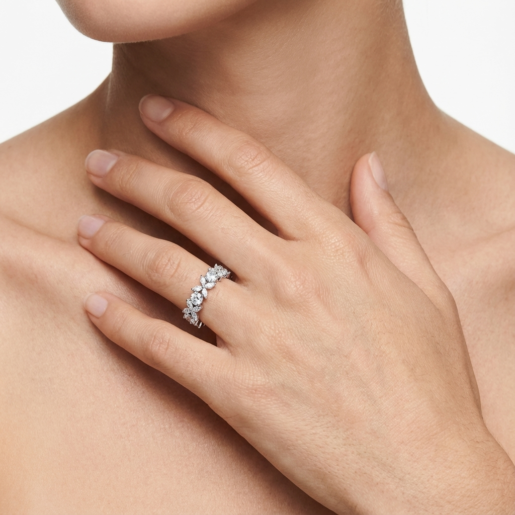 Rosette Yüzük (İthal Kutulu Model)