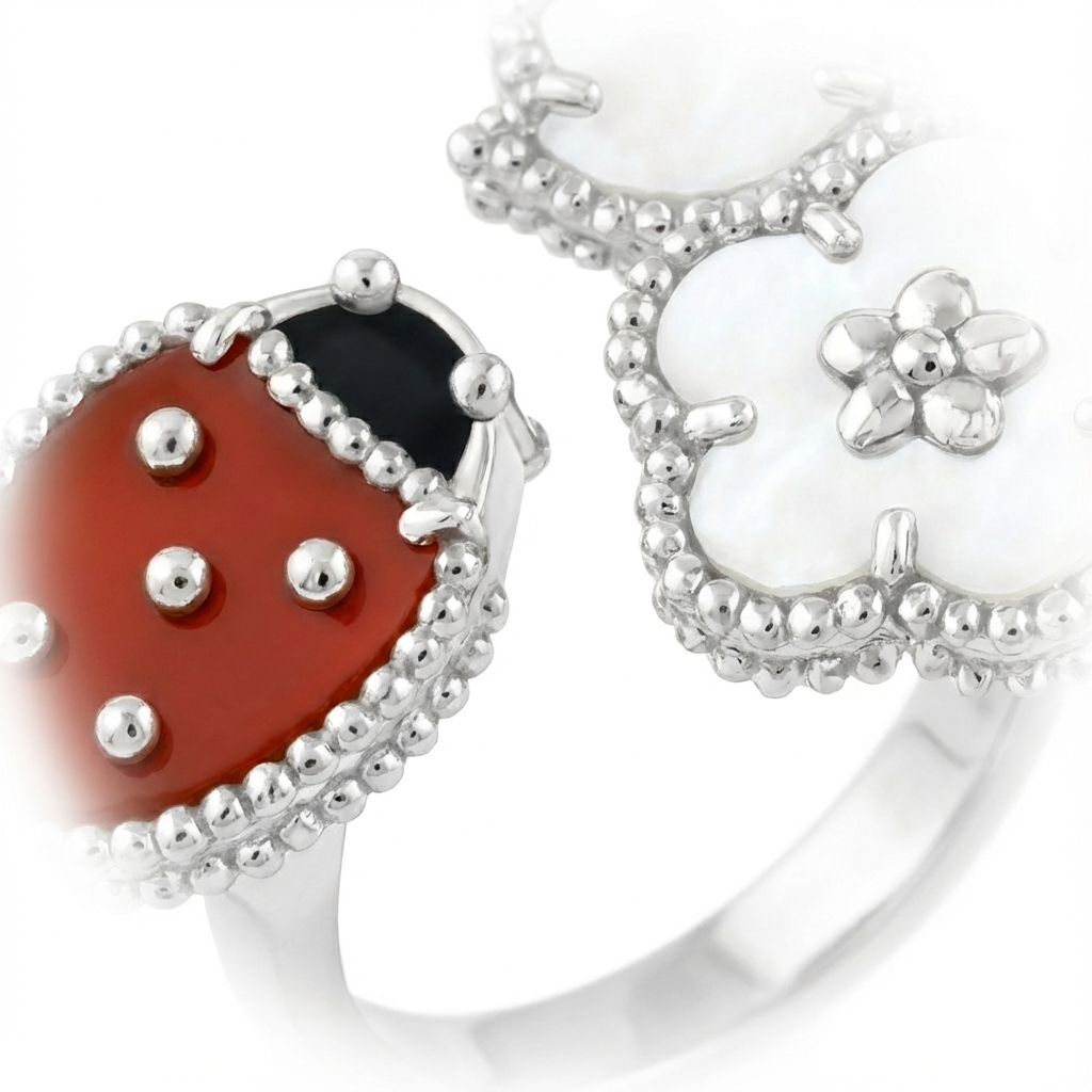 VCA Beetle Yüzük (İthal Kutulu Model)