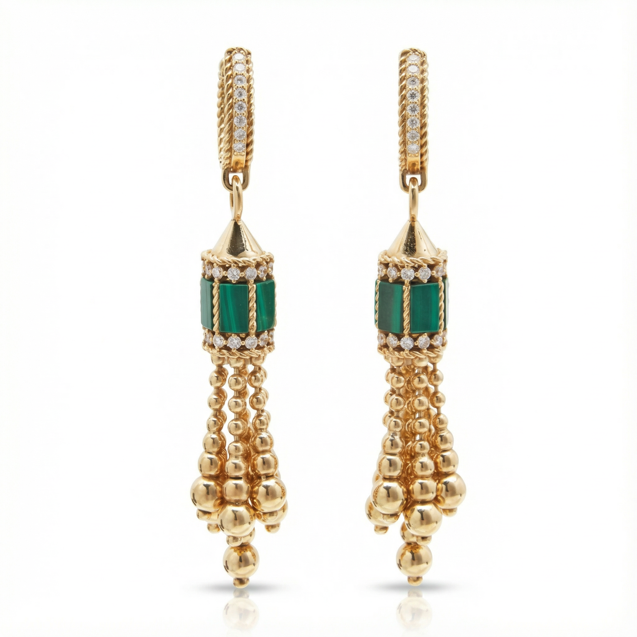 Malachite Grand Küpe (İthal Model)