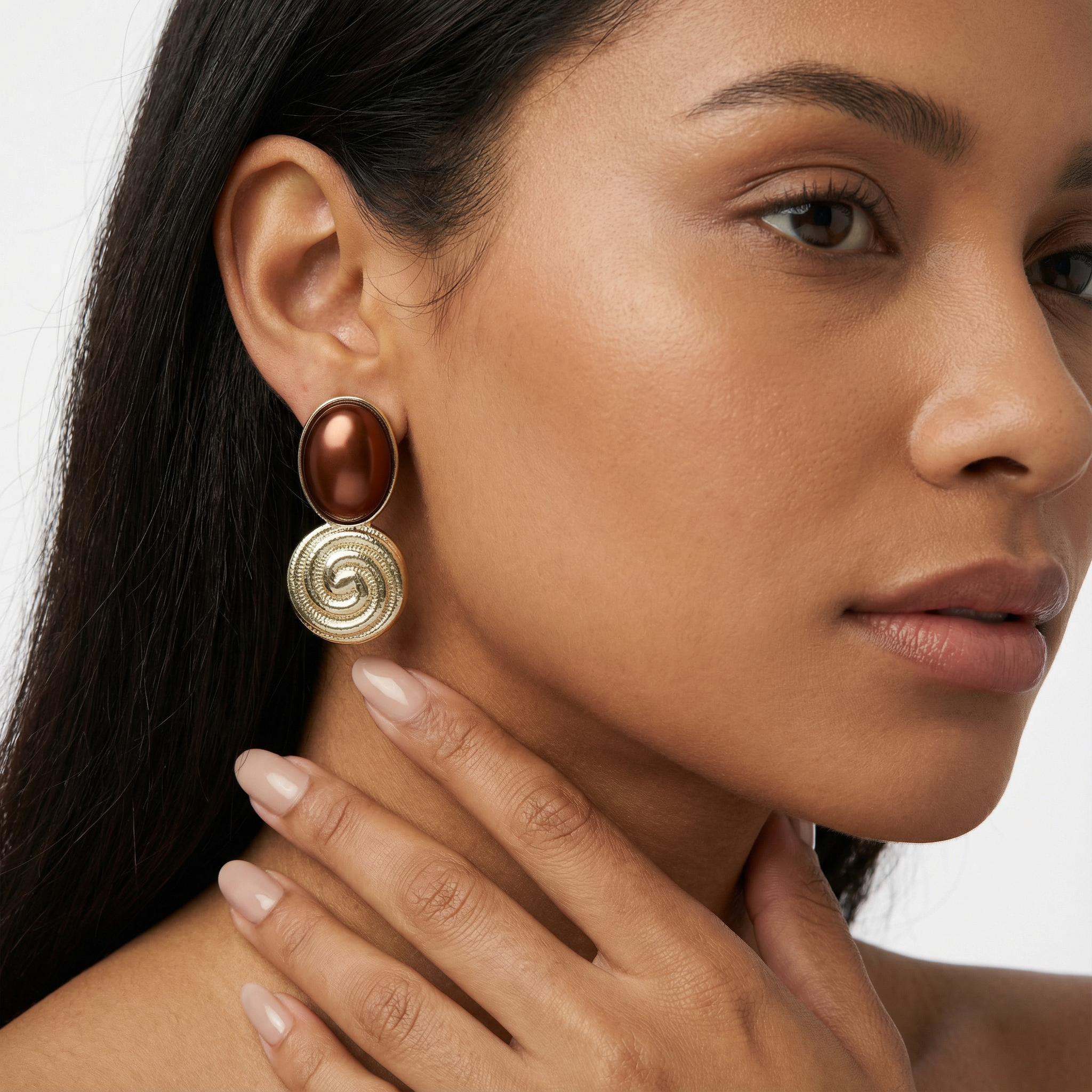 Crimson Spiral Muse Küpe