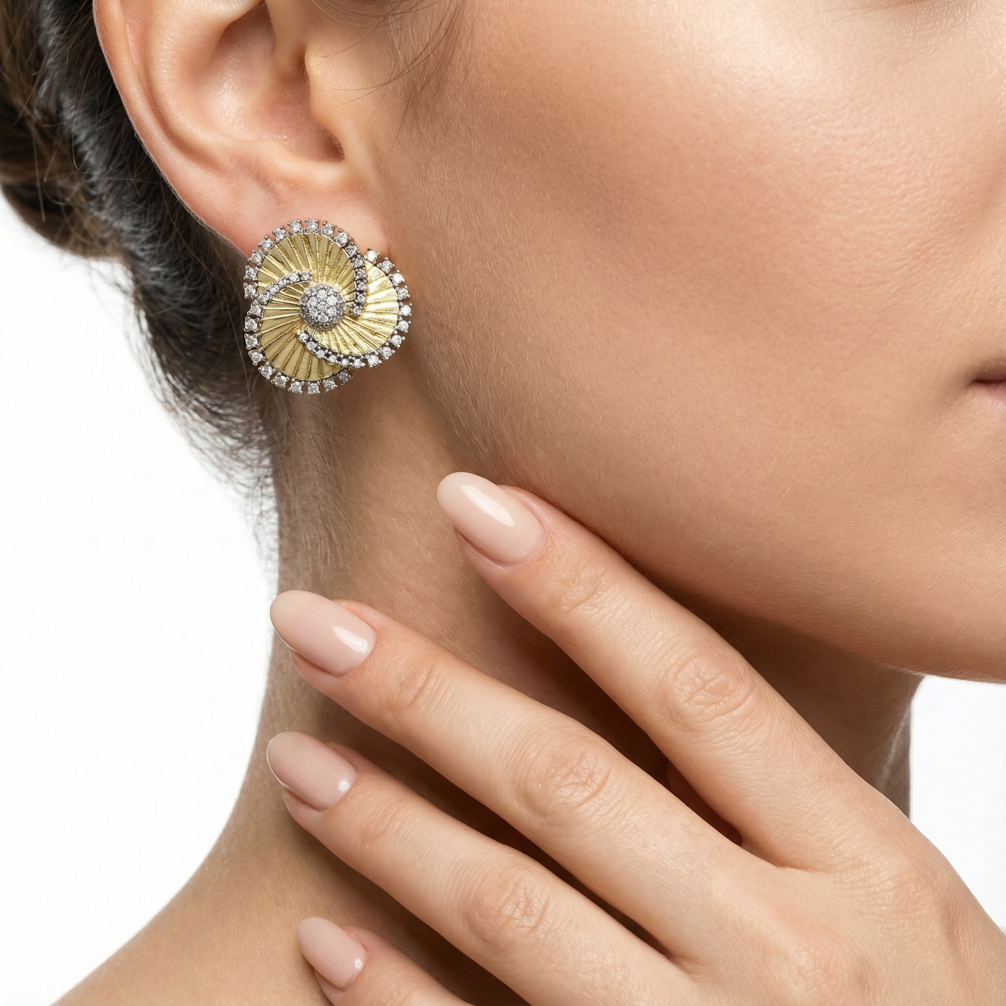 Celestial Trinity Discs Küpe