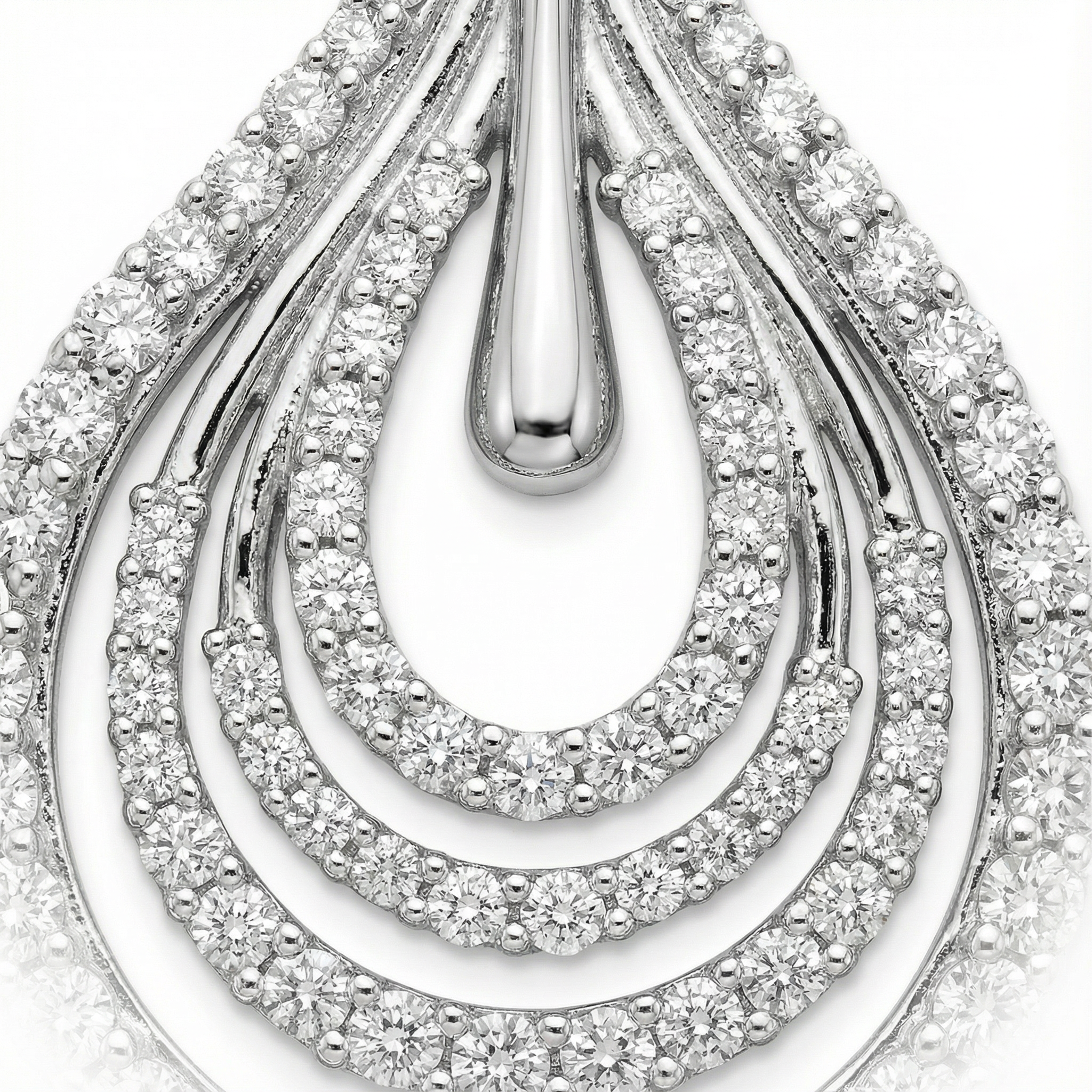 Silver Ripple Tear Küpe