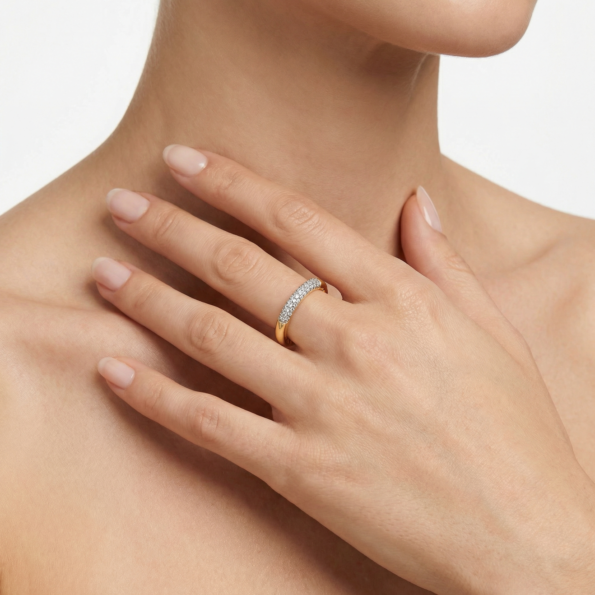 Textured Glint Yüzük