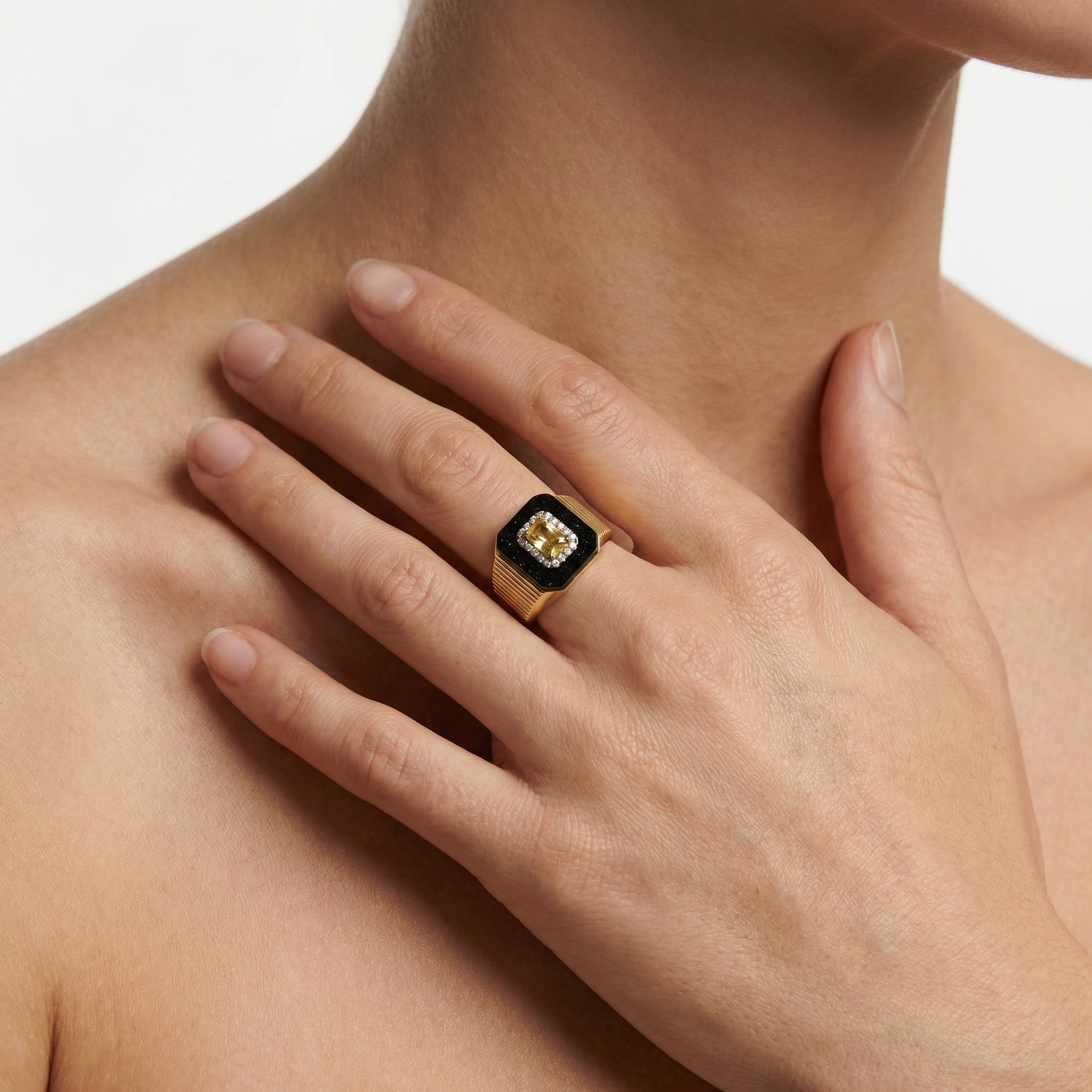 Cipher Square Yüzük