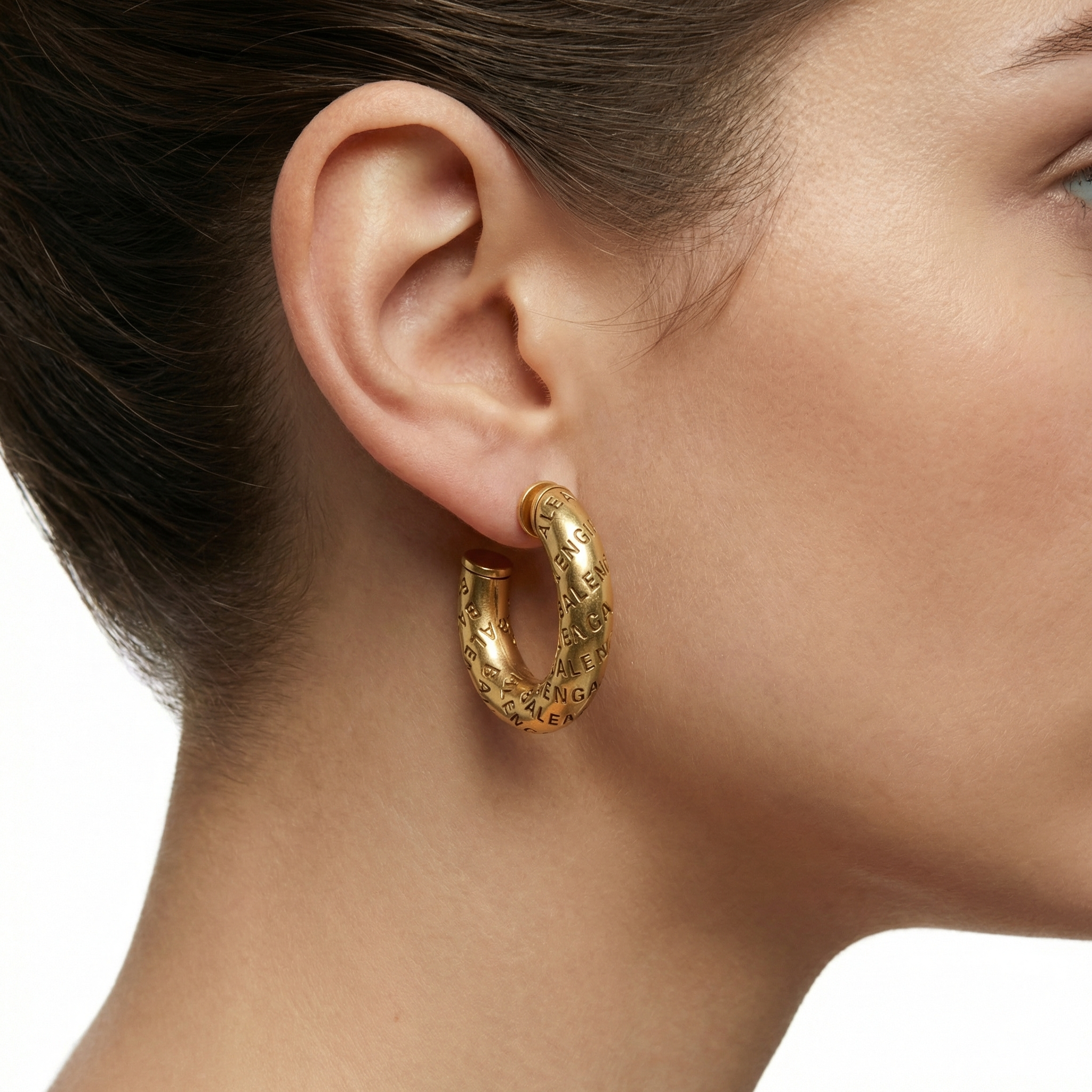 Matte Script Küpe (İthal Model)