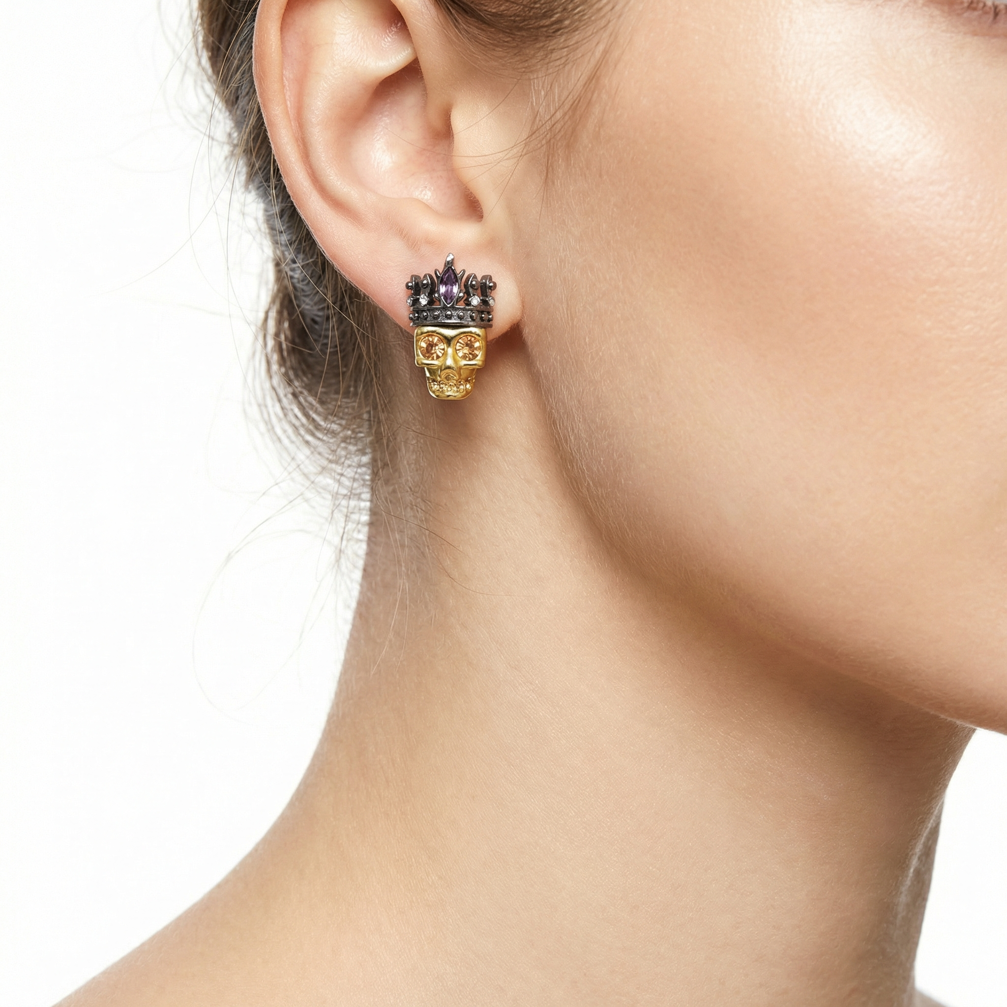 Regal Skull Küpe (İthal Model)