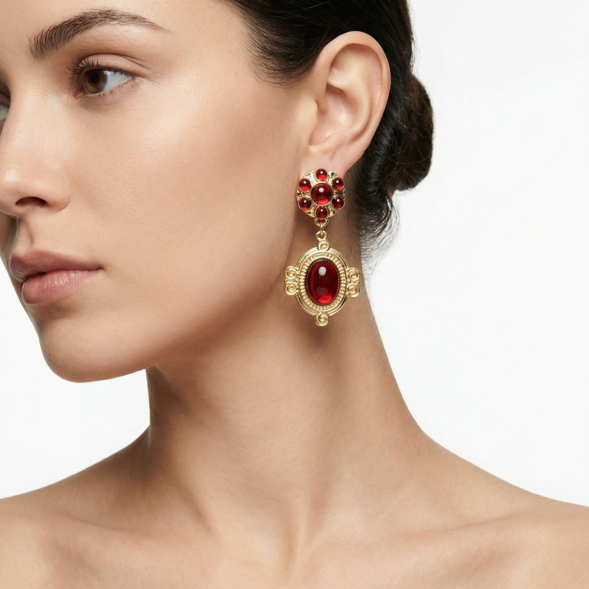 Baroque Crimson Küpe