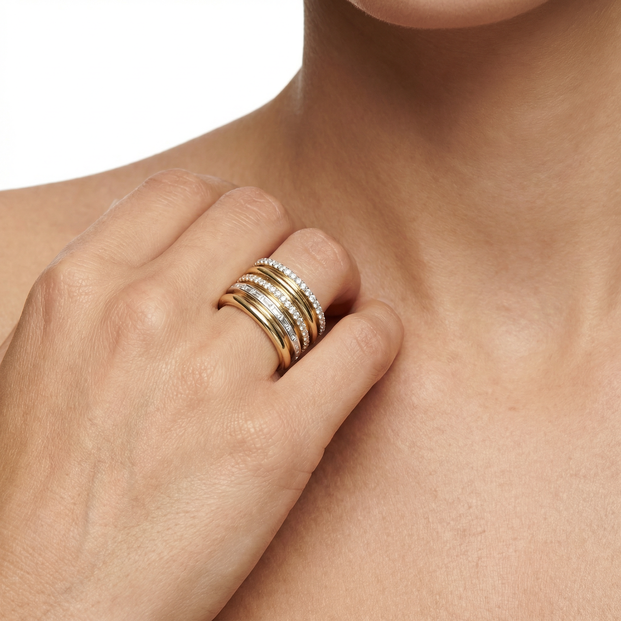 Icy Square Nexus Yüzük