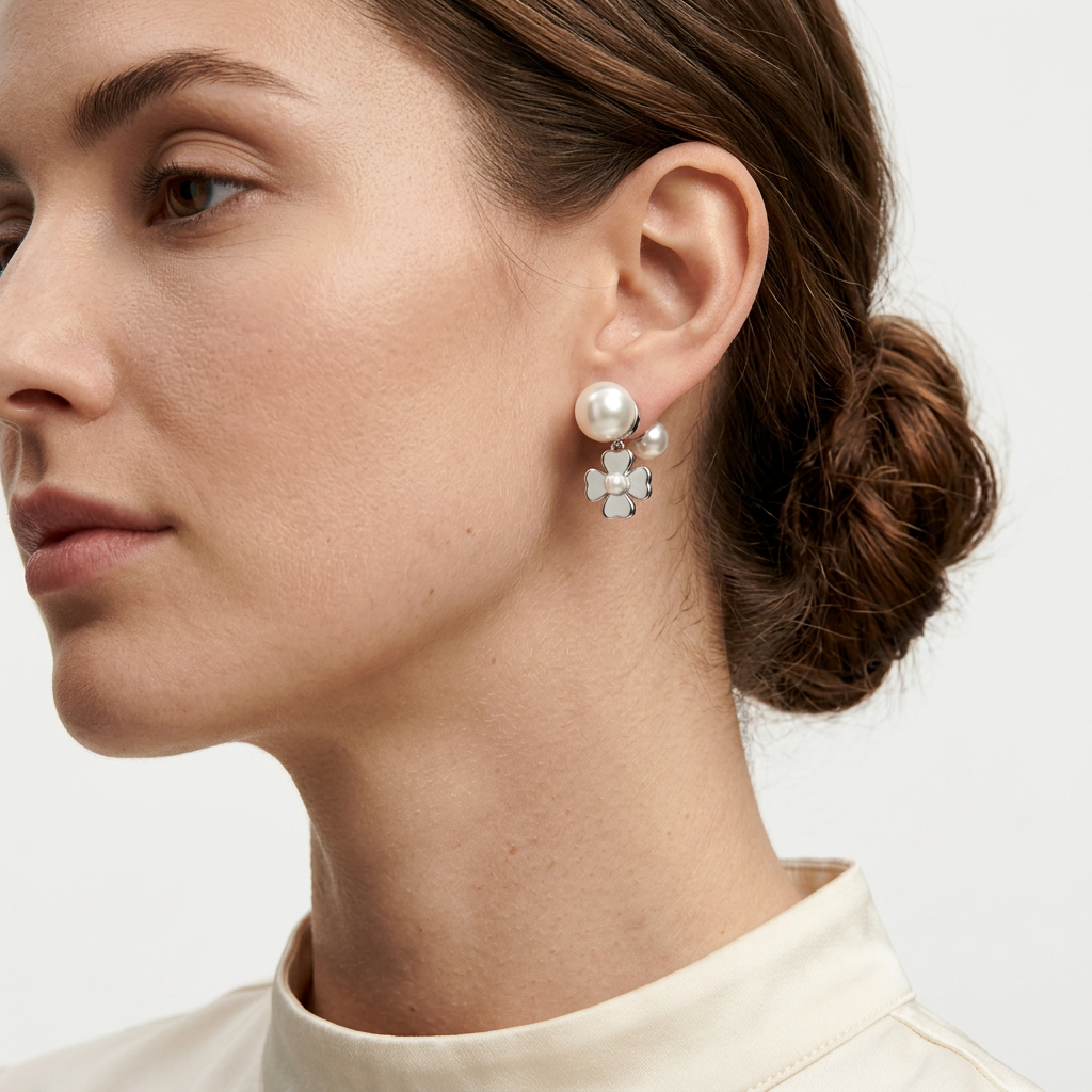 Lucky Clover Küpe (İthal Model)