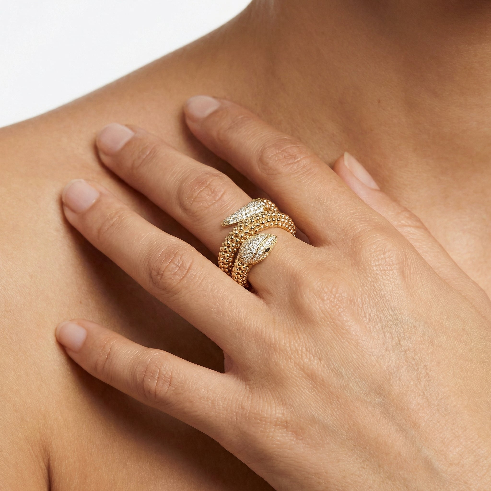 Gilded Cobra Yüzük (İthal Model)