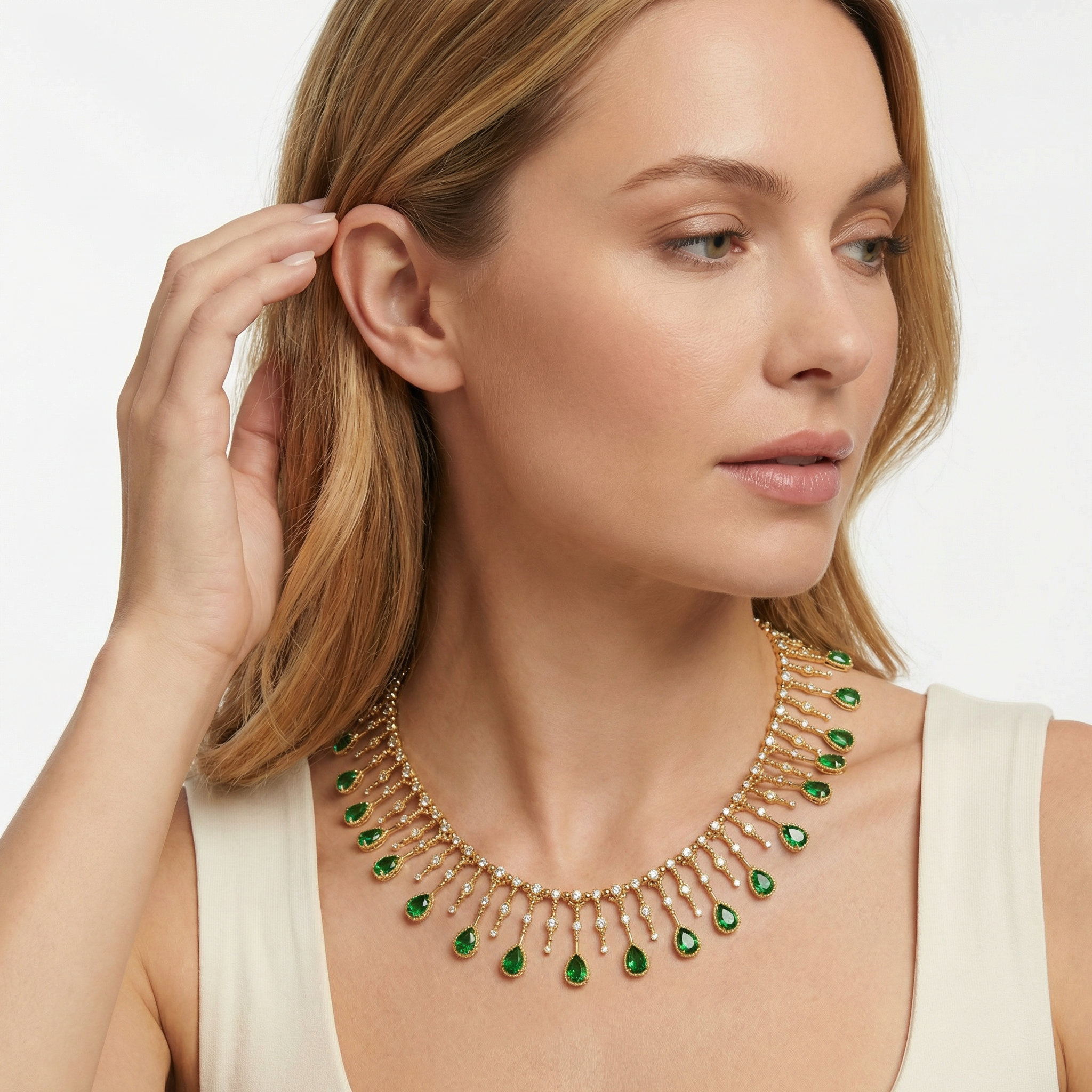 Verdant Droplet Kolye (İthal Model)