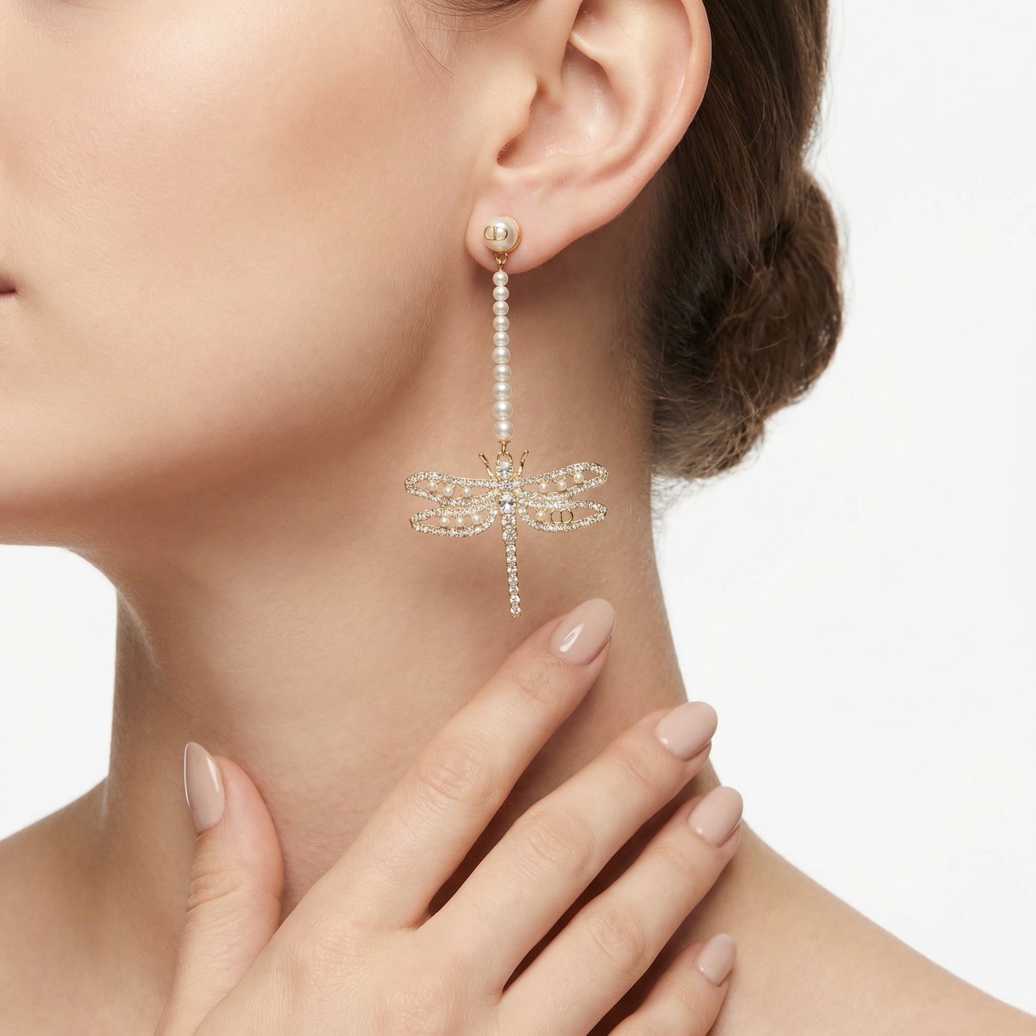 Golden Dragonfly Küpe (İthal Model)