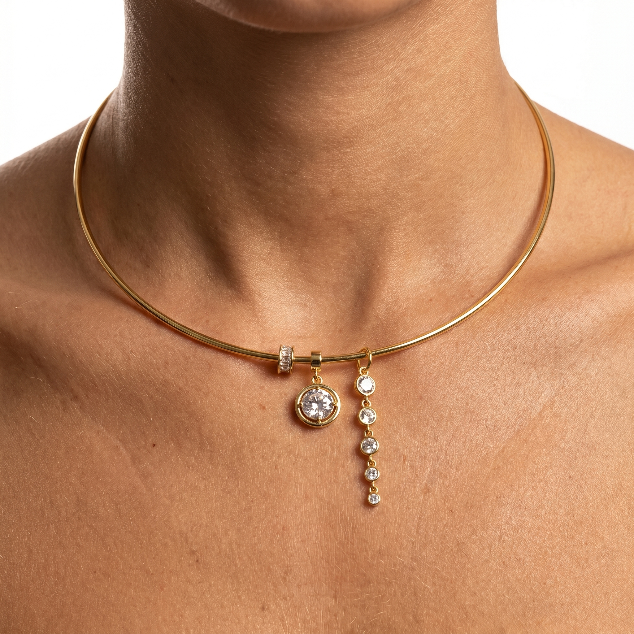 Gilded Pendulum Necklace