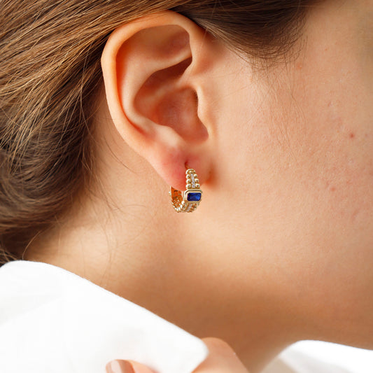 Blue Mist Drop Küpe - MuffGem