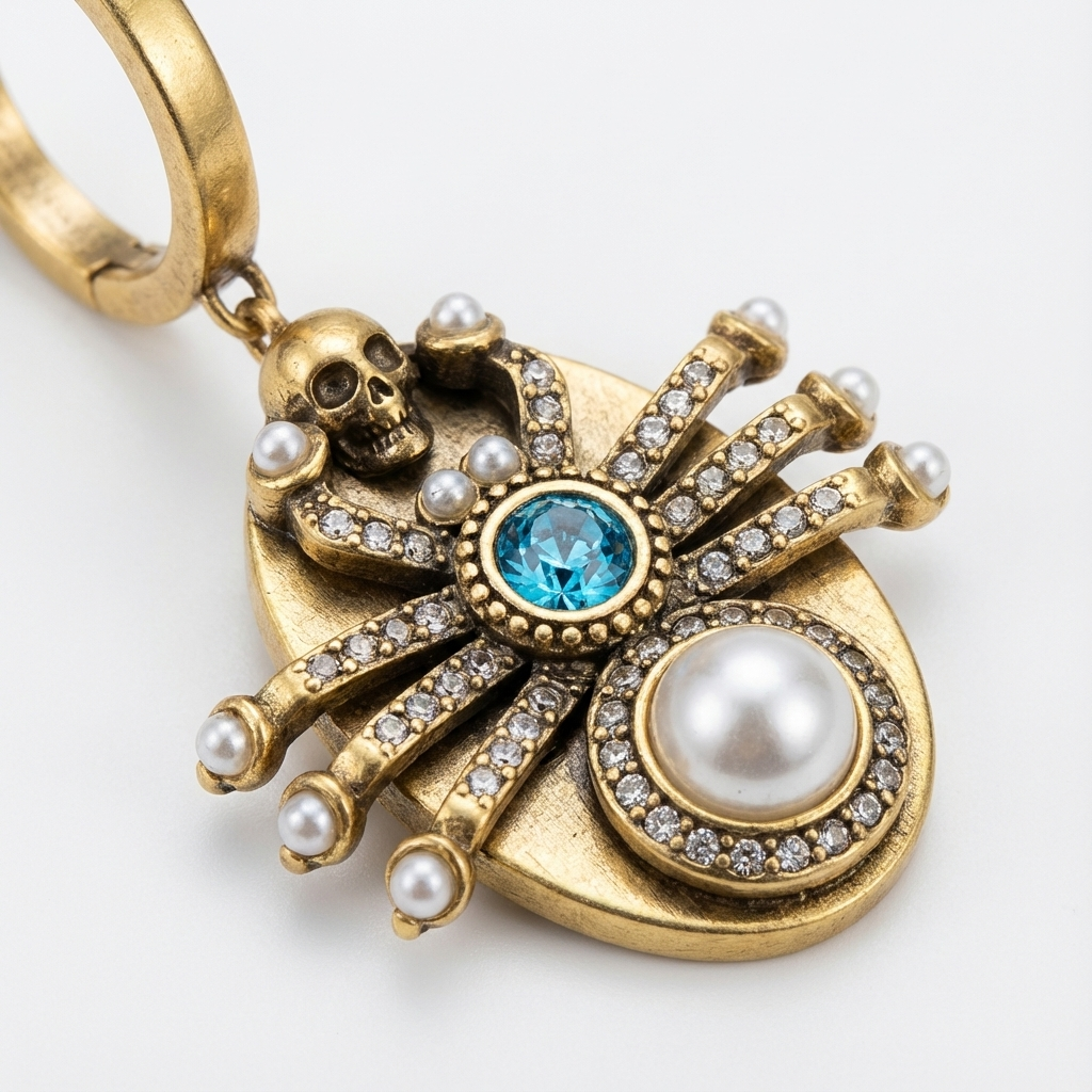 Серьги в готическом стиле (импортные, в коробке)