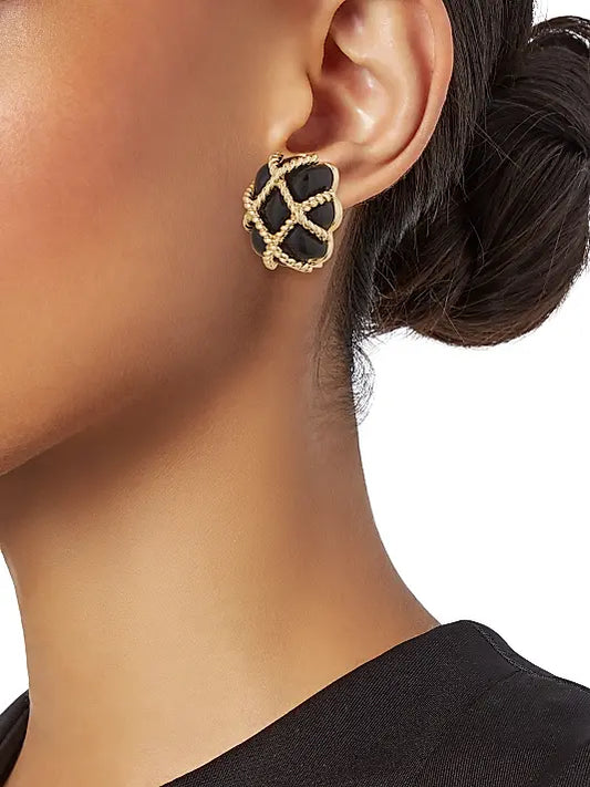 Ebon Knot Drops Küpe - MuffGem