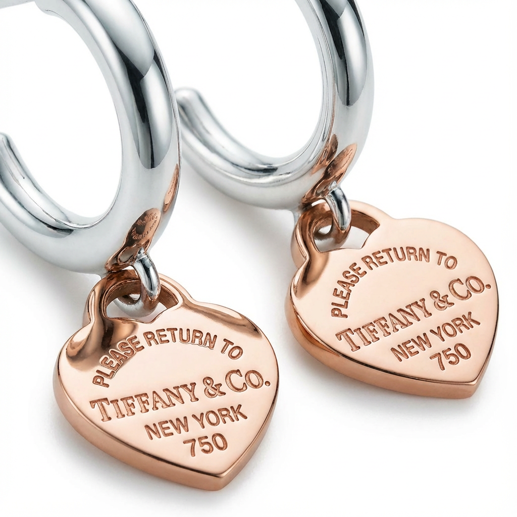 Étoile Heart Küpe (İthal Kutulu Model)