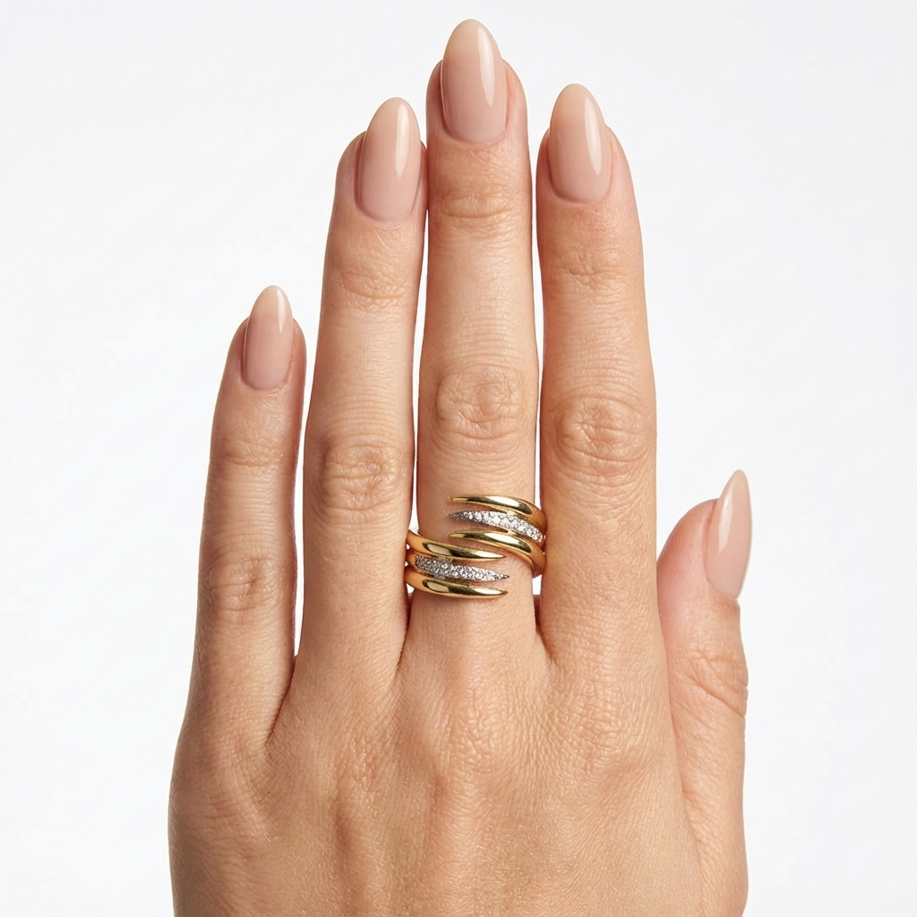 Кольца с кошачьим краем