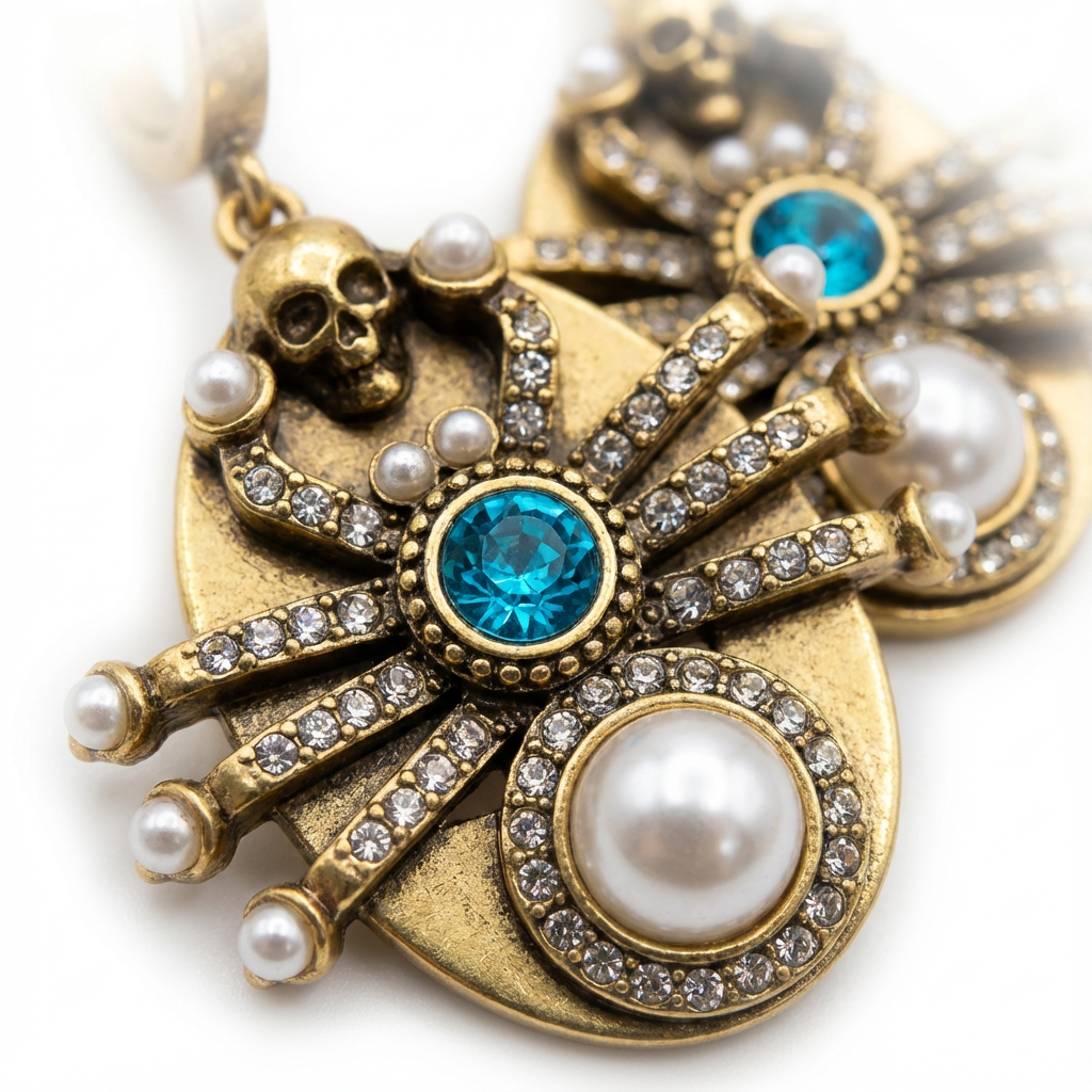 Серьги в готическом стиле (импортные, в коробке)