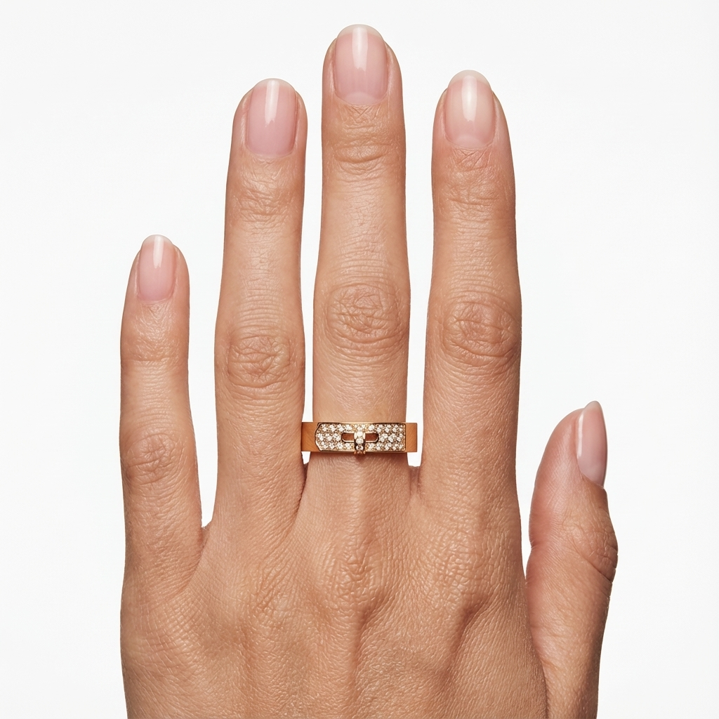 Кольцо «Пряжка блеска» (импортное, в коробке)