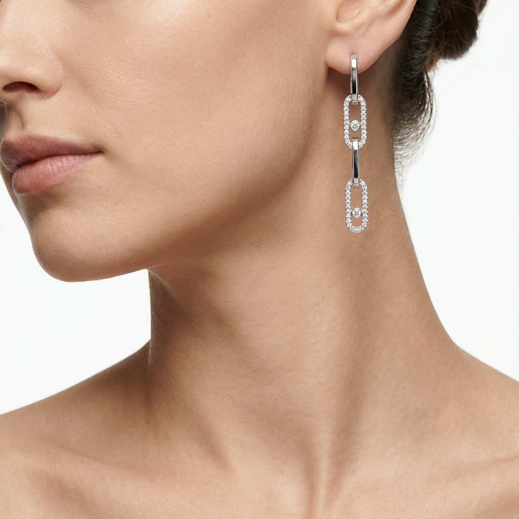 Halo Links Küpe (İthal Model)