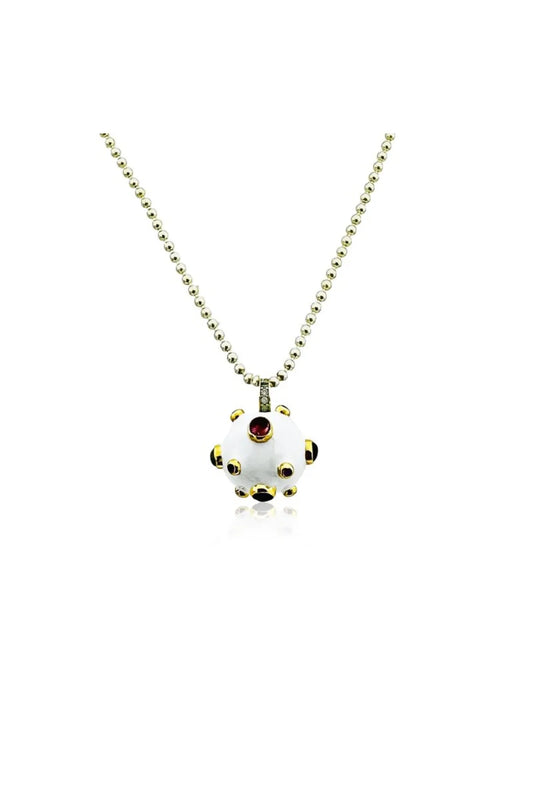 Garnet Crown Orb Kolye - MuffGem