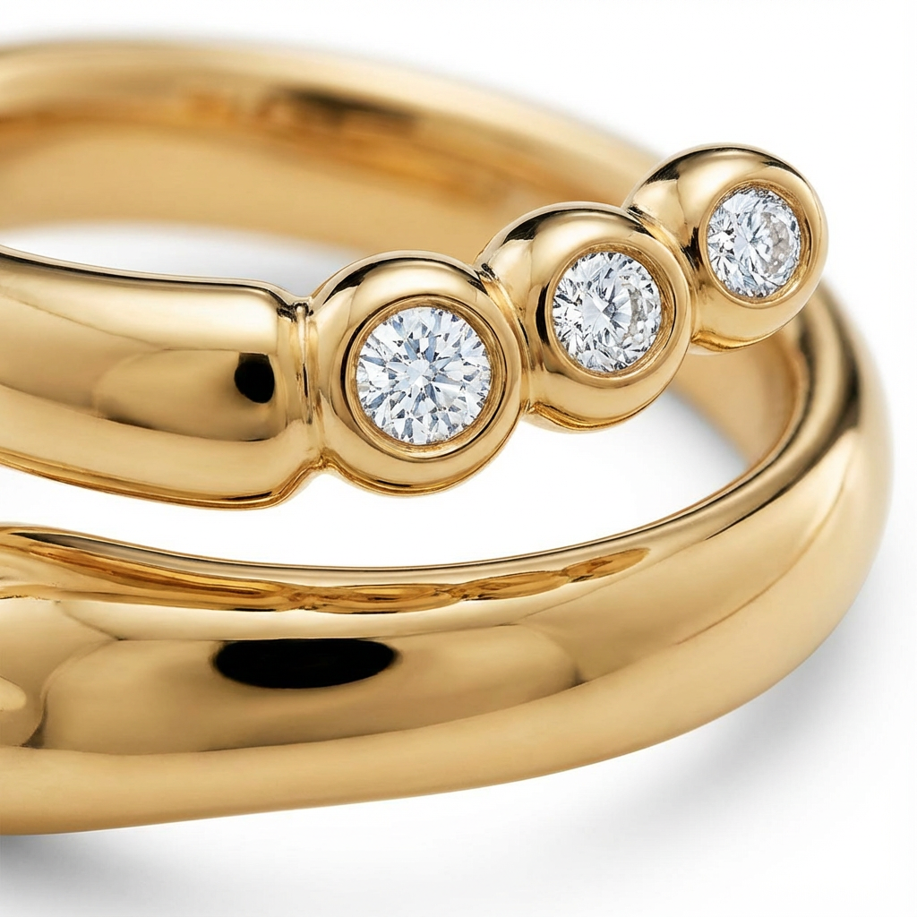 S Curve Yüzük (İthal Kutulu Model)