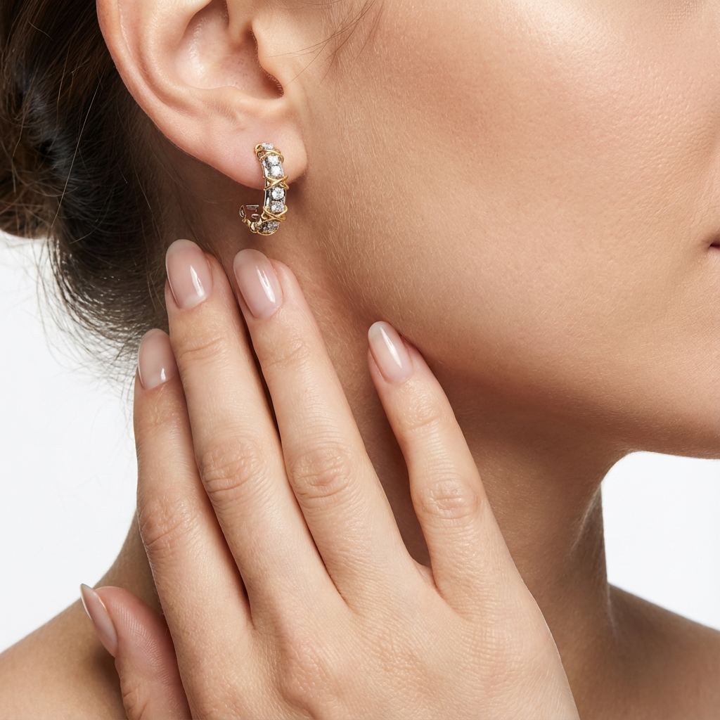 Cross Xo Küpe (İthal Kutulu Model)