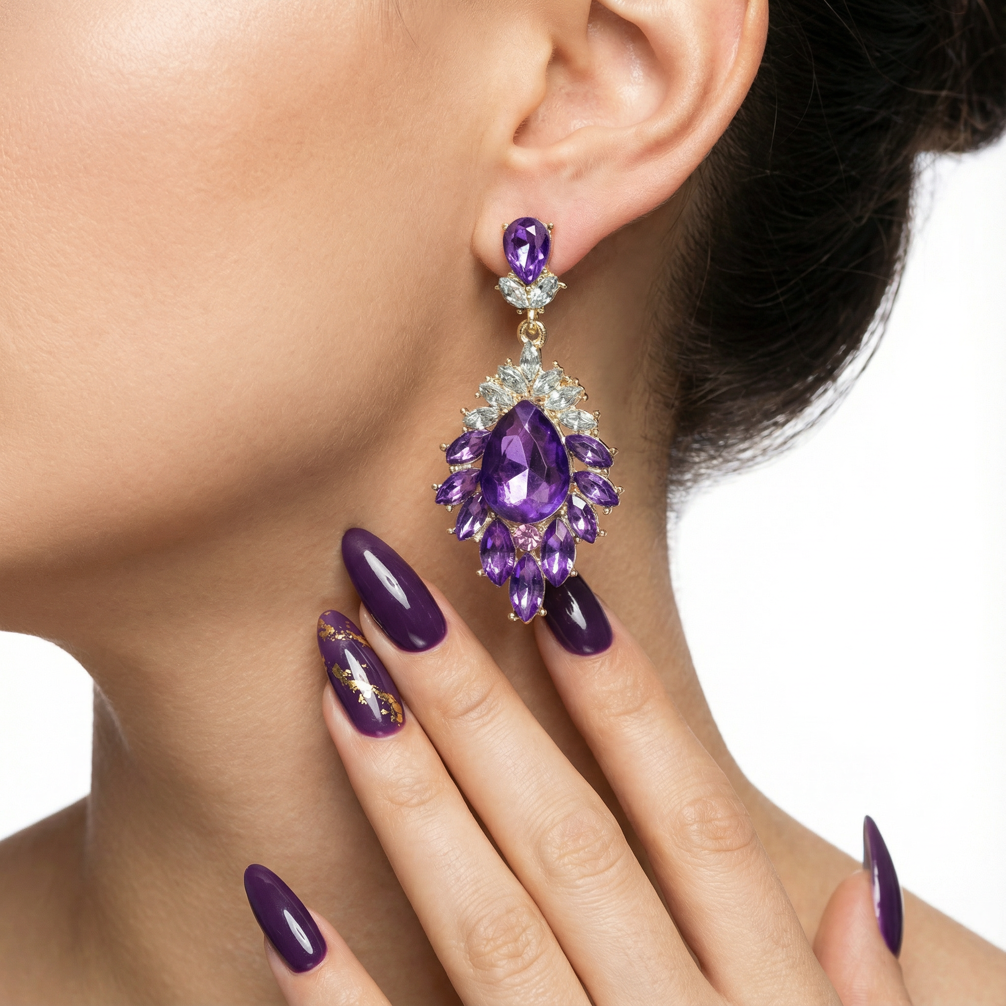 Majestic Purple Küpe