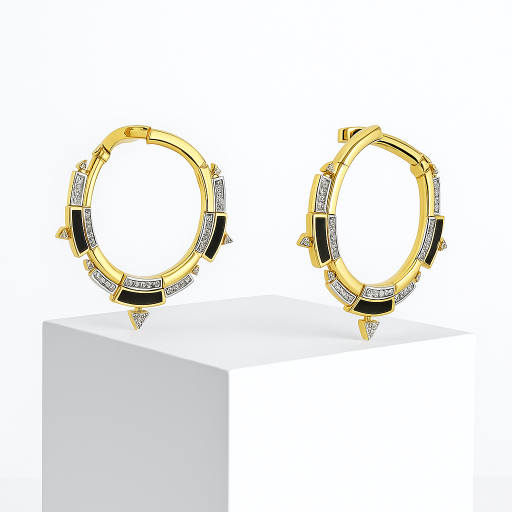 Noctelle Hoops Küpe - MuffGem