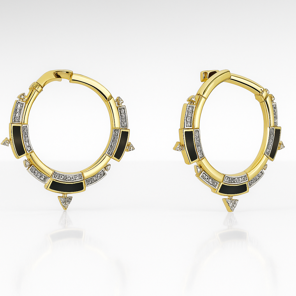 Noctelle Hoops Küpe - MuffGem