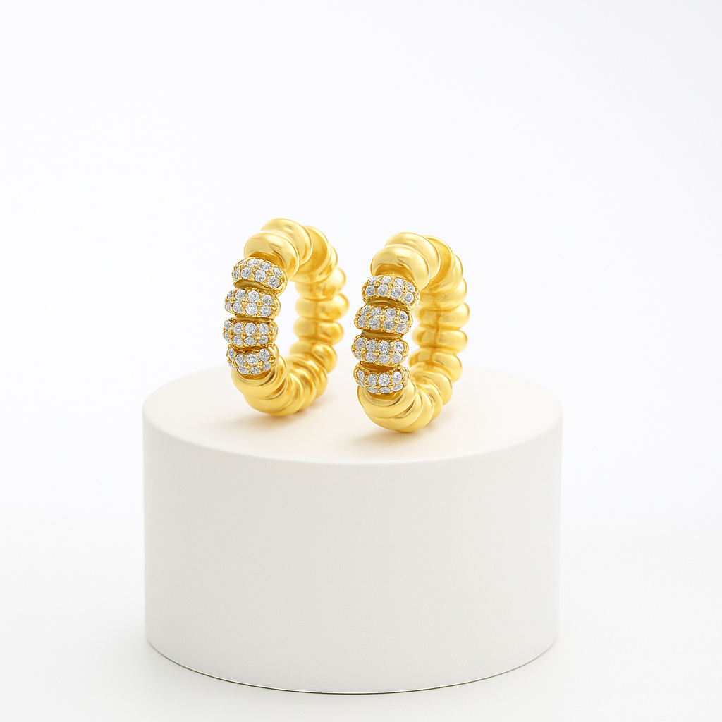 Brillobeam Hoops Küpe - MuffGem