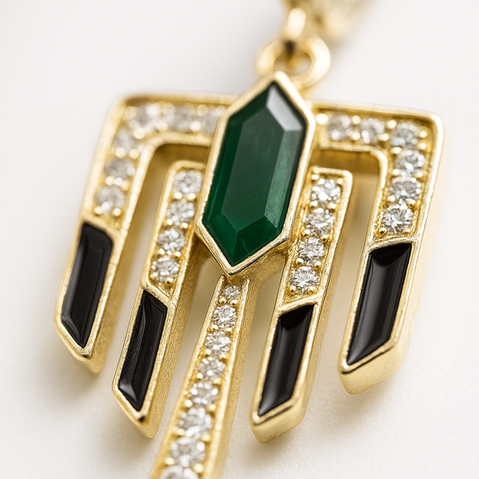 Nouveau Emeraude Earrings