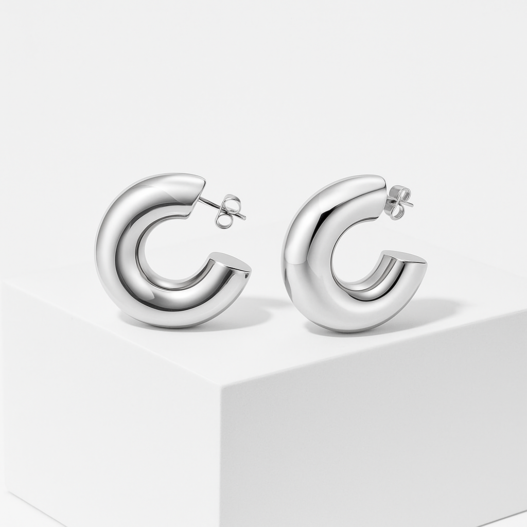 Crescent Argenté Earrings
