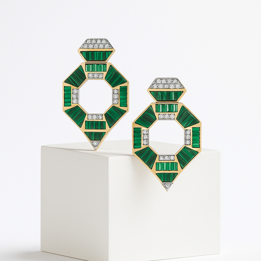 Prismé Green Earrings