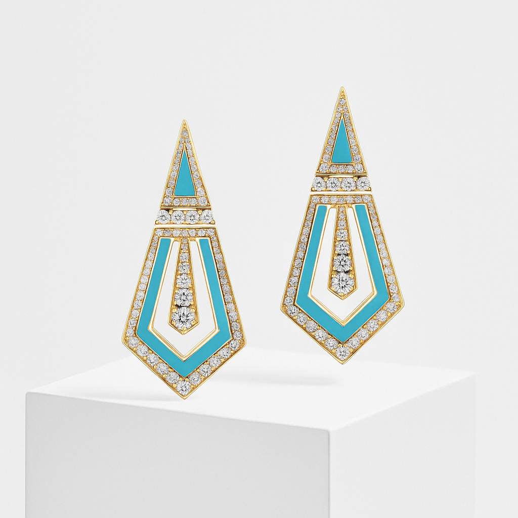 Серьги Fleche Opaline