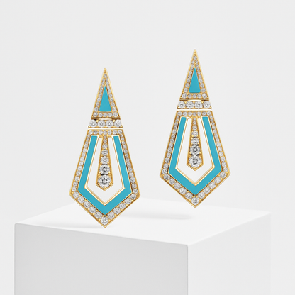 Серьги Fleche Opaline