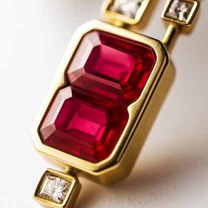 Серьги Ruby Matrix