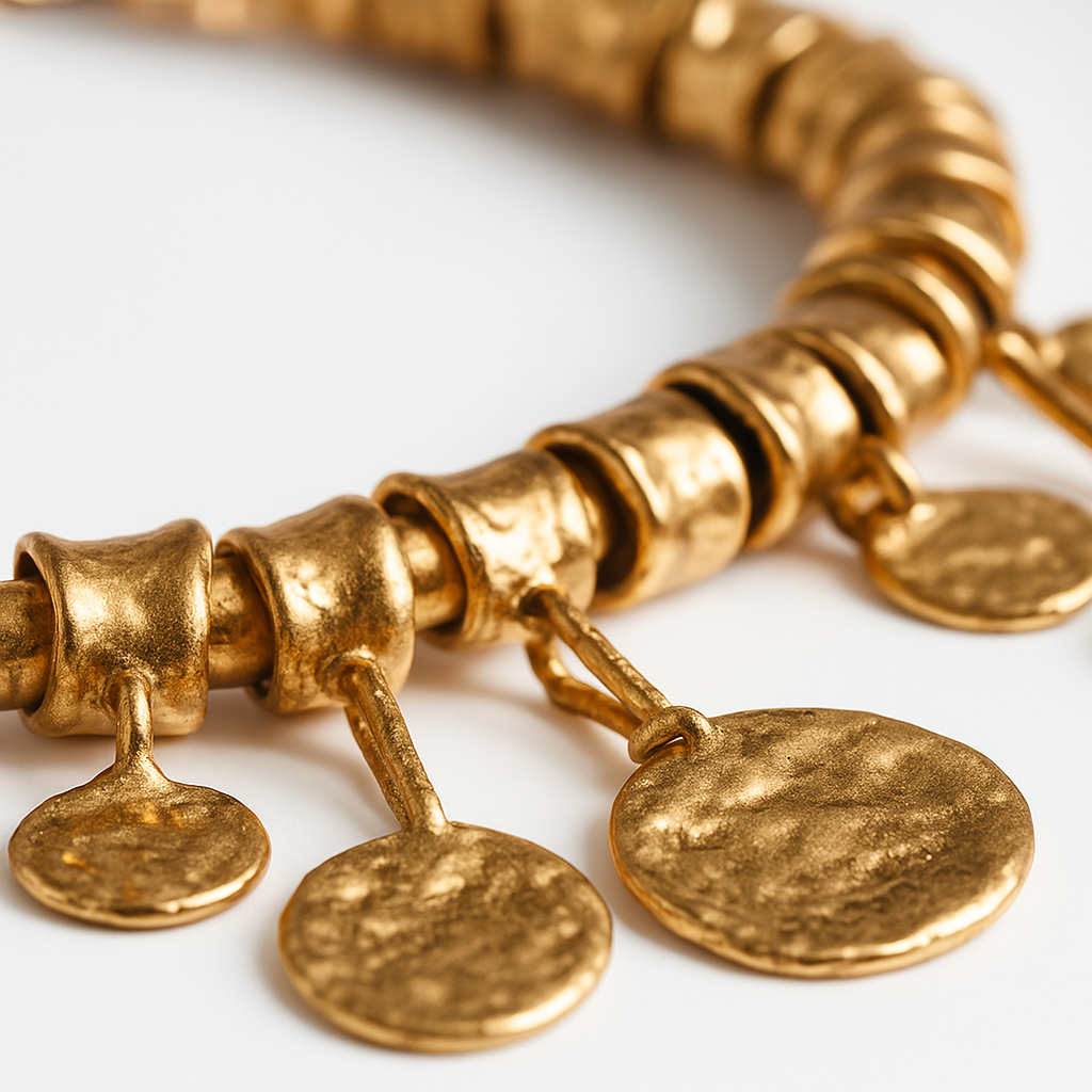 Golden Coinfall Necklace