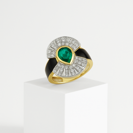 Deco Emerald Yüzük