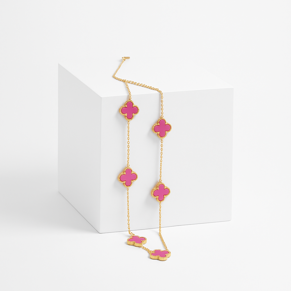 VCA Necklace Pink