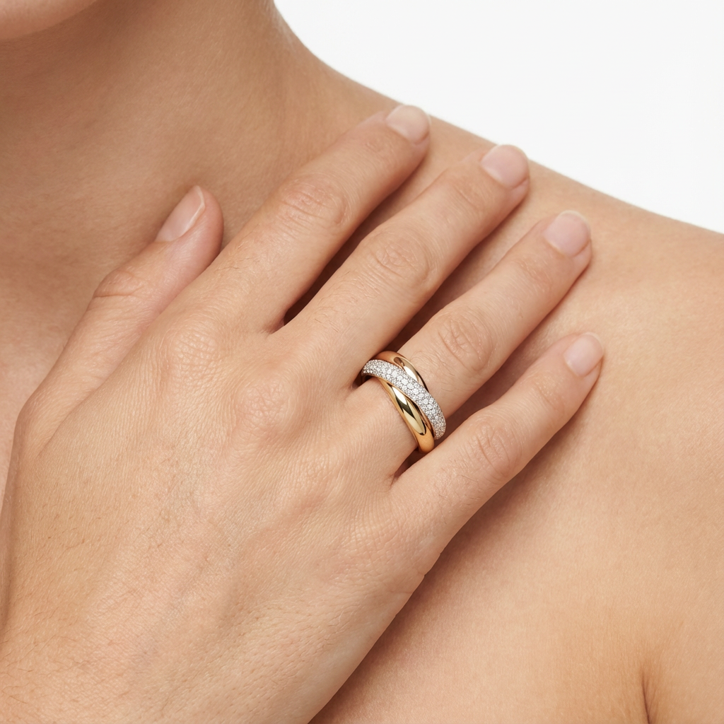 Infinity Trio Yüzük (İthal Kutulu Model)