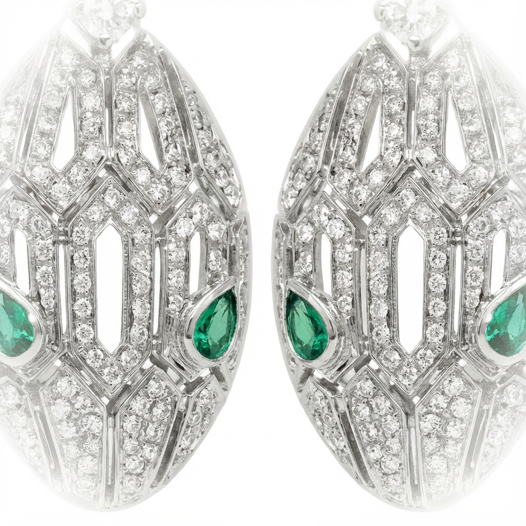 Serpentis Eye Küpe (İthal Kutulu Model)