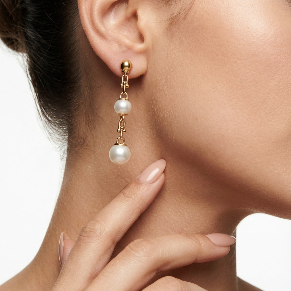 Lyra Pearl Küpe (İthal Kutulu Model)