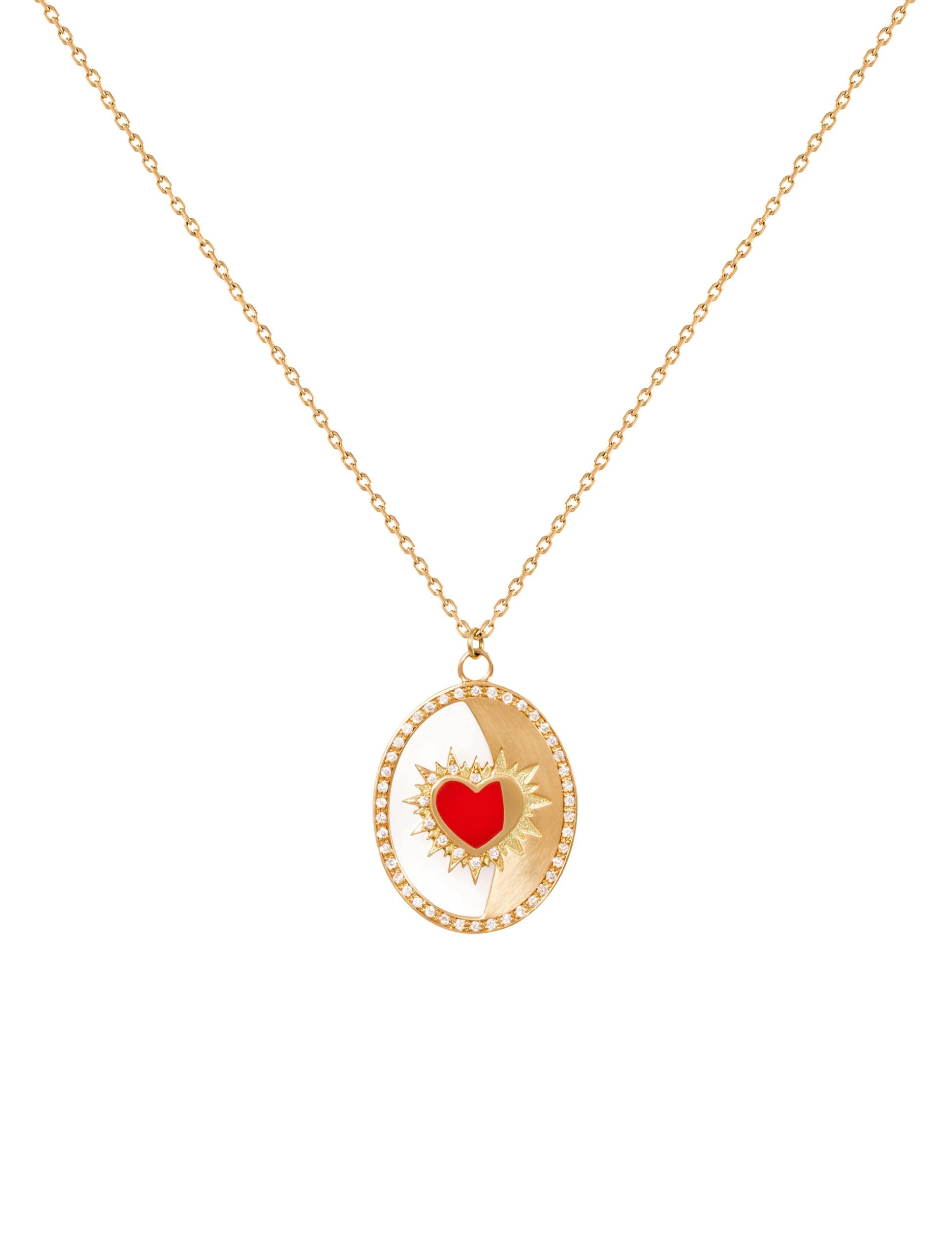 Sun Kissed Heart Necklace