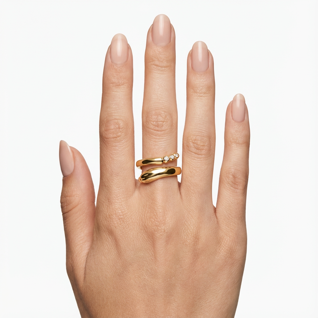 S Curve Yüzük (İthal Kutulu Model)