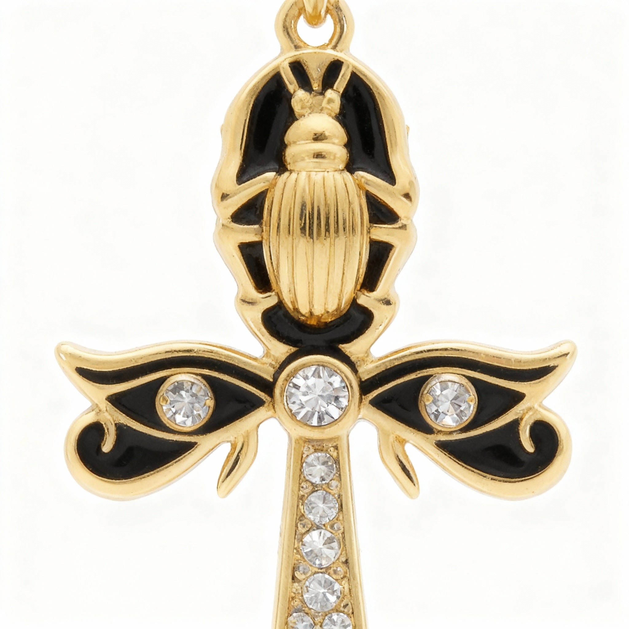 Scarab Ankh Earring