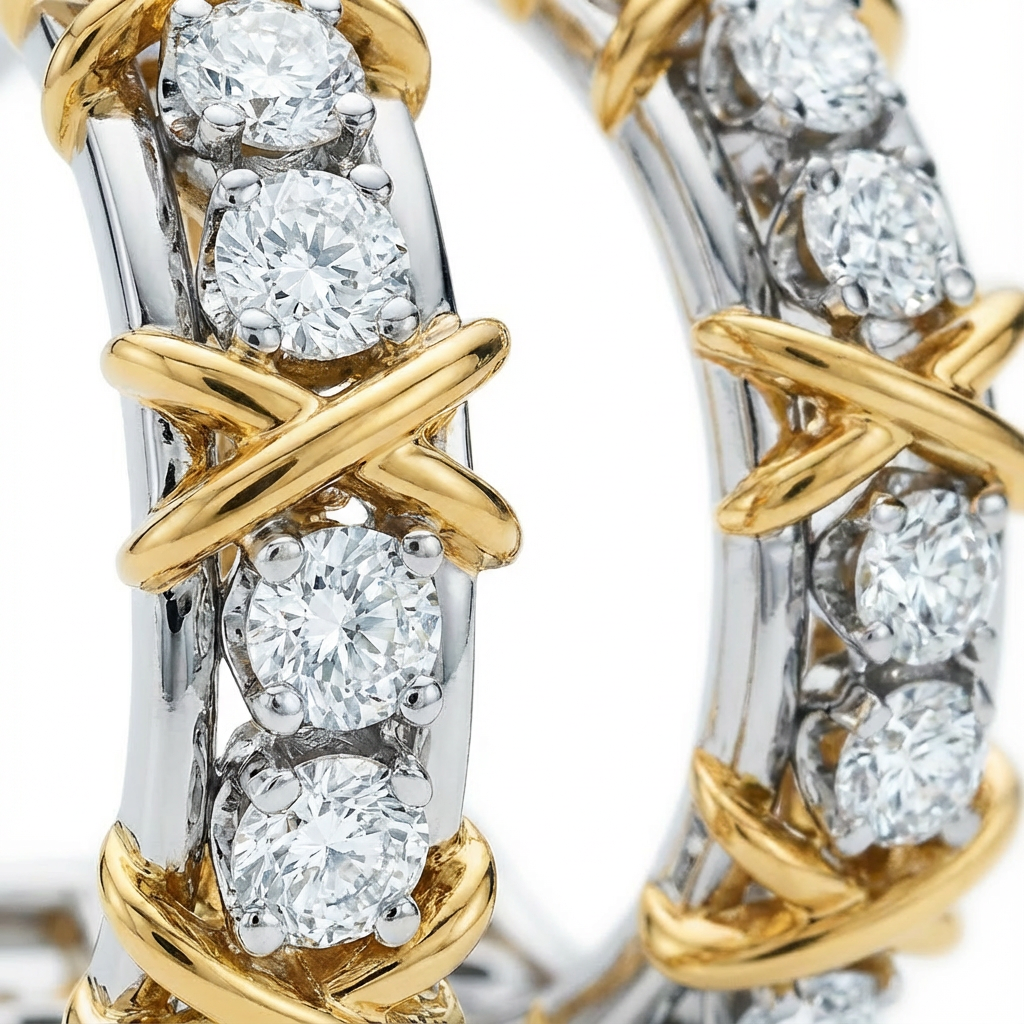 Cross Xo Küpe (İthal Kutulu Model)