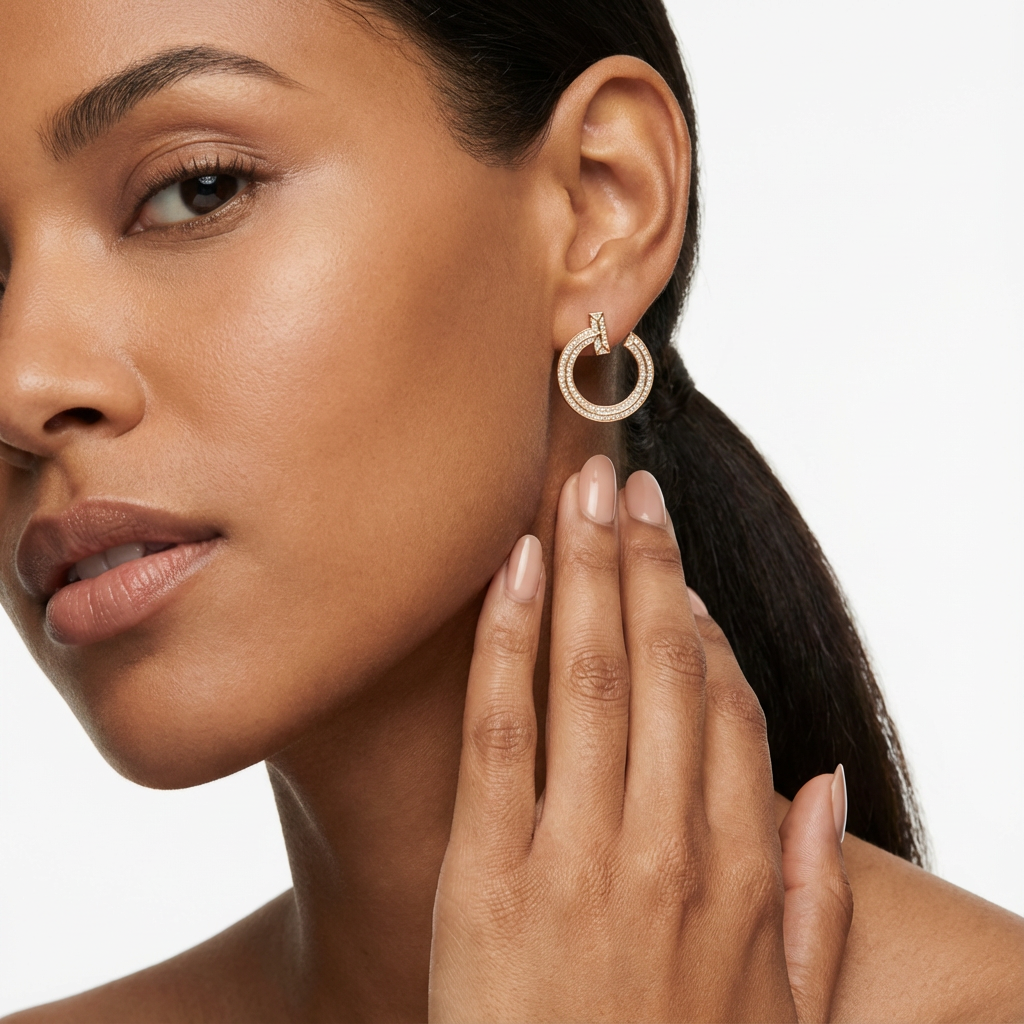 Aureum Crest Küpe (İthal Kutulu Model)